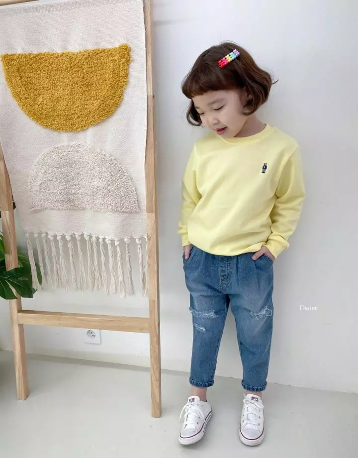 Dsaint - Korean Children Fashion - #kidsshorts - Small Bear Sweatshirt - 10