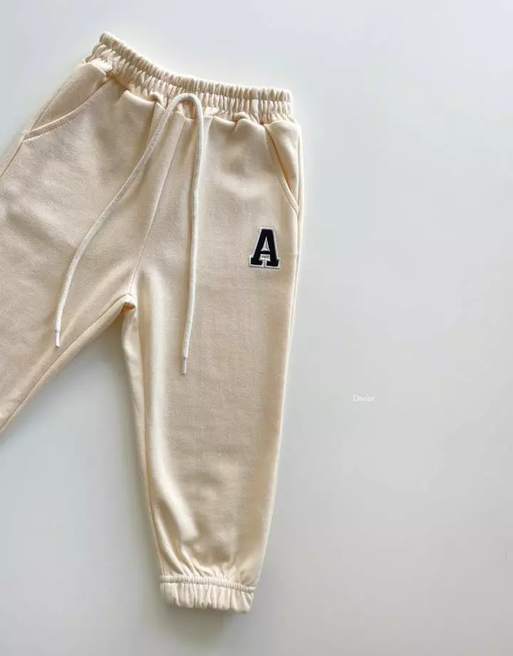 Dsaint - Korean Children Fashion - #kidsshorts - ABC Jogger Pants - 8