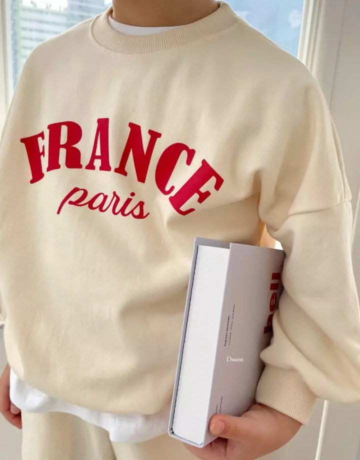 Dsaint - Korean Children Fashion - #kidsstore - France Top Bottom Set - 6