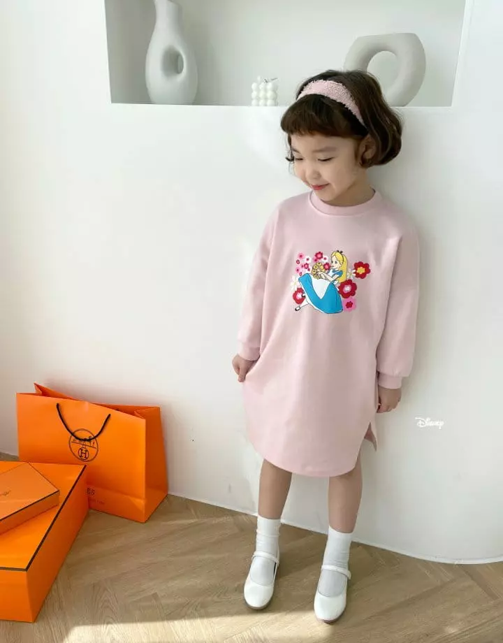 Dsaint - Korean Children Fashion - #kidsshorts - Slit Flower Alice One-piece - 4