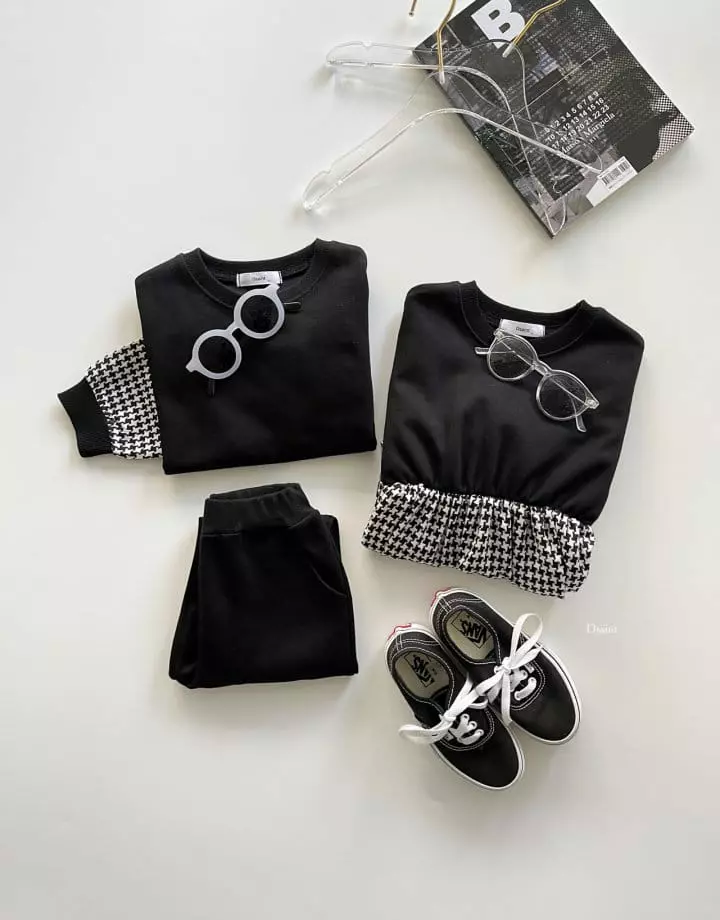 Dsaint - Korean Children Fashion - #kidsstore - You And I Top Bottom Set - 2