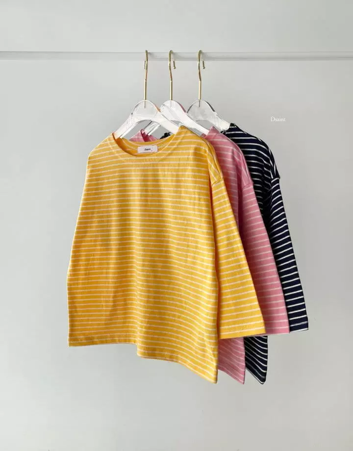 Dsaint - Korean Children Fashion - #kidsstore - Different Stripes Tee
