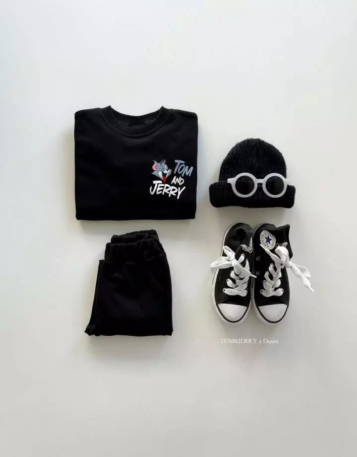 Dsaint - Korean Children Fashion - #kidsstore - Tom Jerry Top Bottom Set - 12