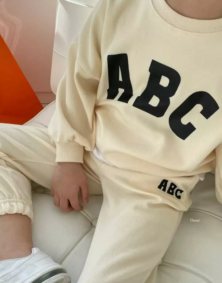 Dsaint - Korean Children Fashion - #kidsstore - ABC Jogger Top Bottom Set - 8
