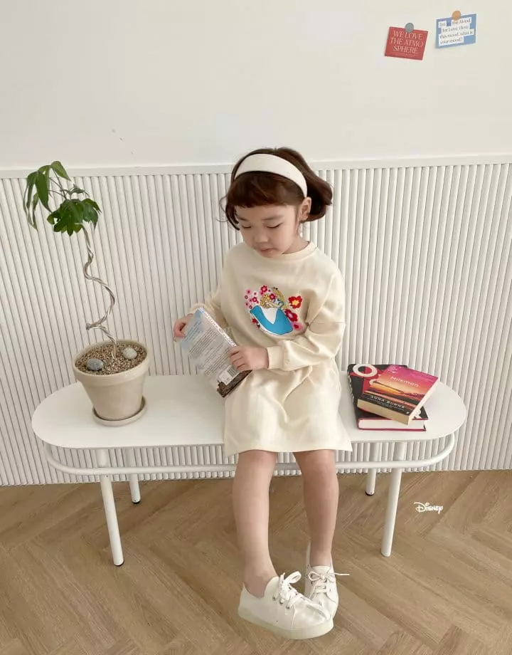 Dsaint - Korean Children Fashion - #kidzfashiontrend - Slit Flower Alice One-piece - 5