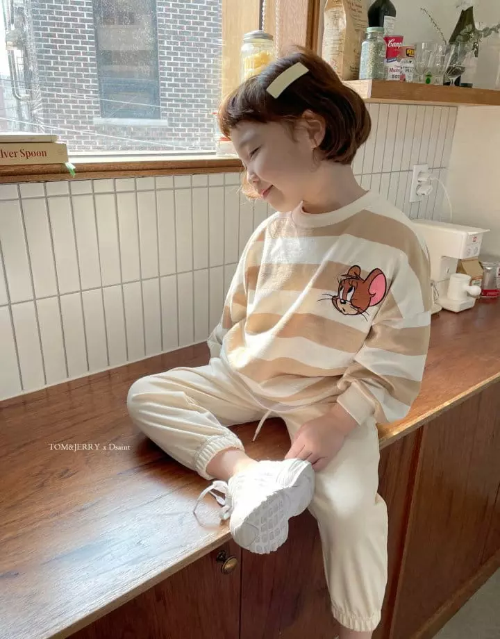 Dsaint - Korean Children Fashion - #kidzfashiontrend - Amazing Stripes Sweatshirt - 8