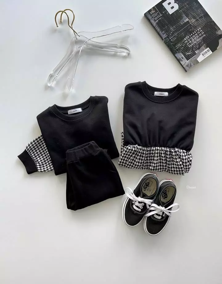 Dsaint - Korean Children Fashion - #kidzfashiontrend - You And I Top Bottom Set - 3