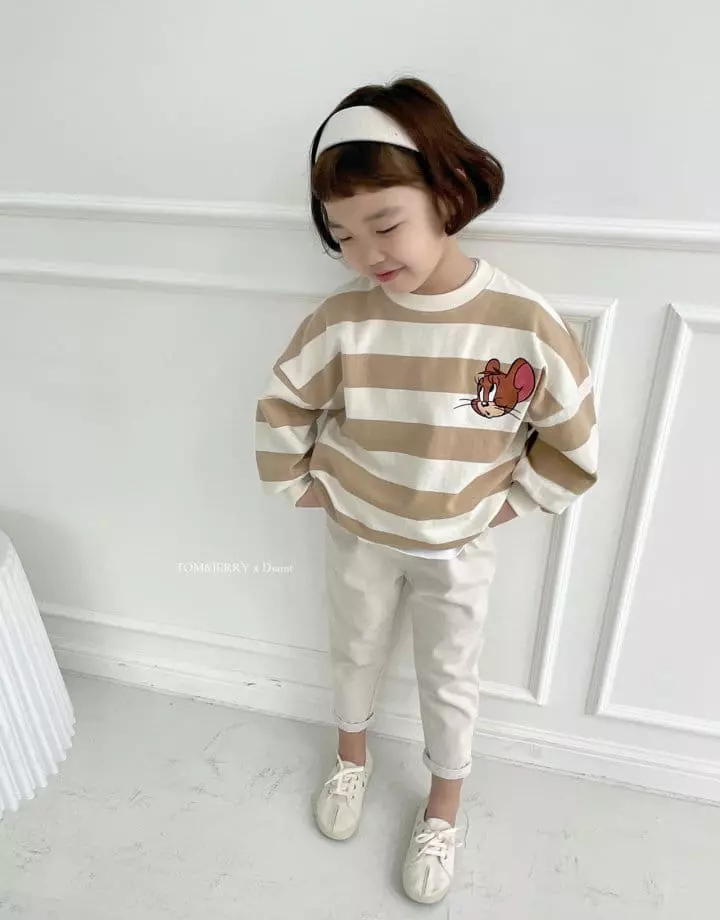 Dsaint - Korean Children Fashion - #littlefashionista - Amazing Stripes Sweatshirt - 10