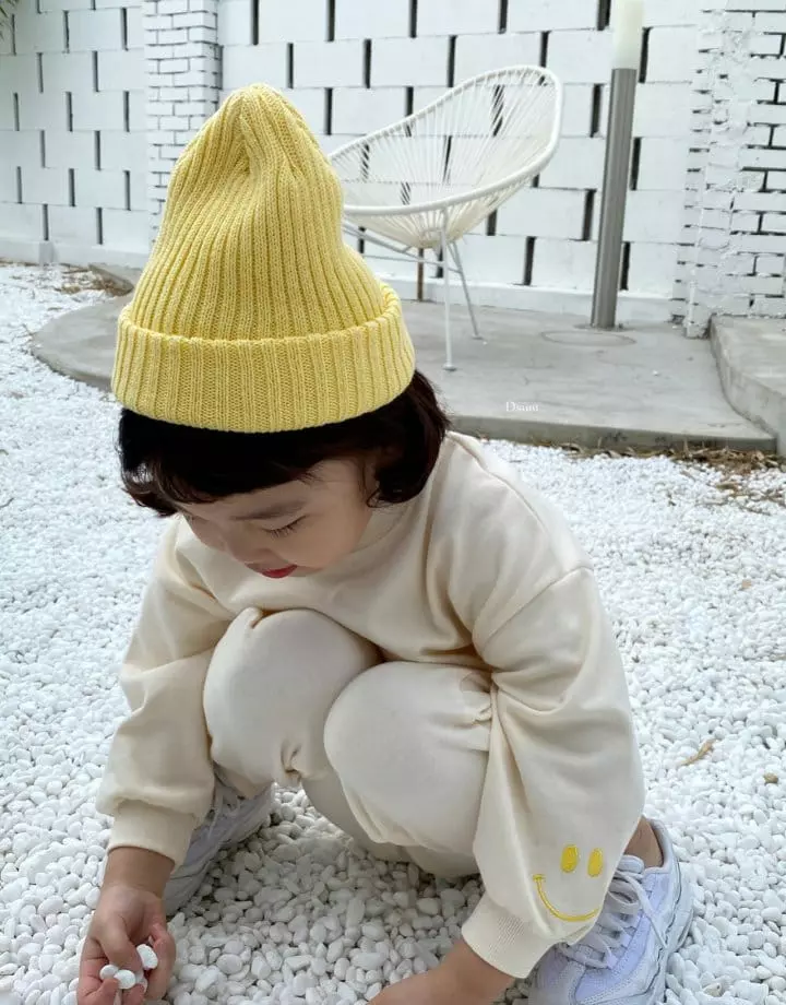 Dsaint - Korean Children Fashion - #littlefashionista - Smile Layered Top Bottom Set - 5