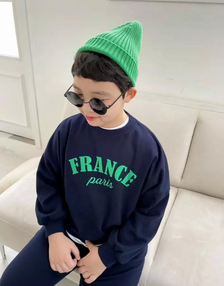 Dsaint - Korean Children Fashion - #magicofchildhood - France Top Bottom Set - 10