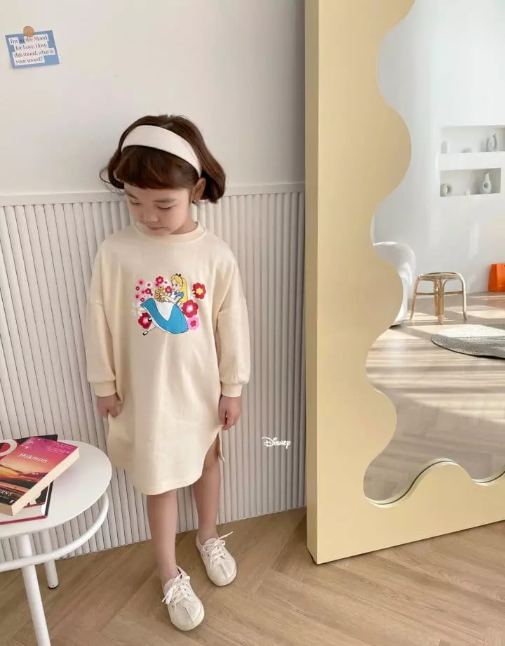 Dsaint - Korean Children Fashion - #magicofchildhood - Slit Flower Alice One-piece - 8