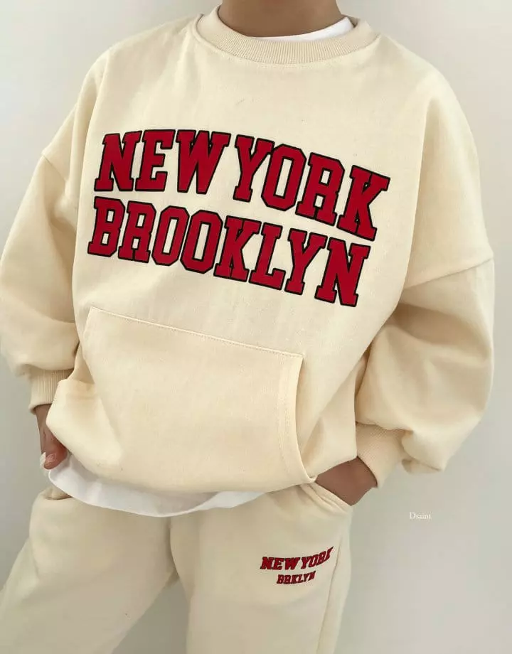 Dsaint - Korean Children Fashion - #magicofchildhood - Kangaroo New York Top Bottom Set - 5