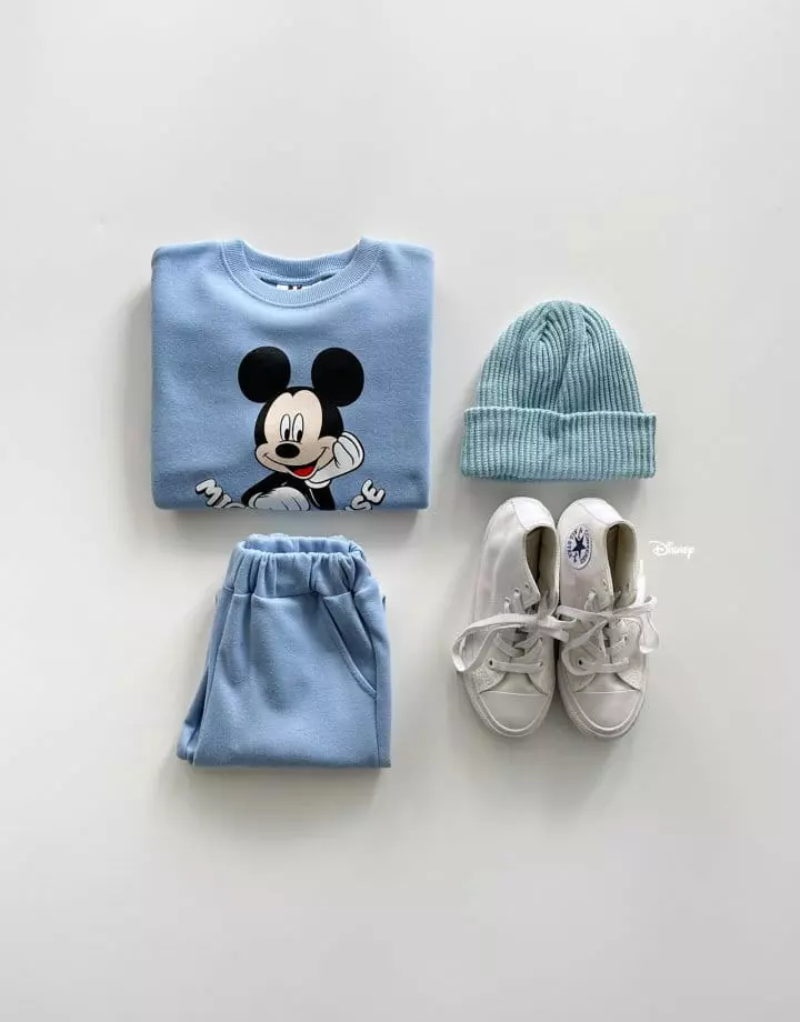 Dsaint - Korean Children Fashion - #magicofchildhood - Smile Mickey Top Bottom Set - 8