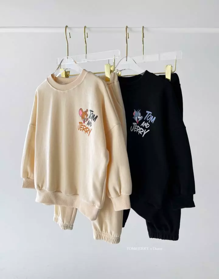 Dsaint - Korean Children Fashion - #magicofchildhood - Tom Jerry Top Bottom Set - 2