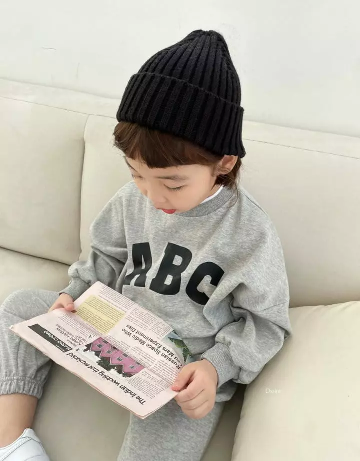 Dsaint - Korean Children Fashion - #magicofchildhood - ABC Jogger Top Bottom Set - 12