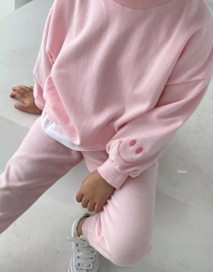 Dsaint - Korean Children Fashion - #minifashionista - Smile Layered Top Bottom Set - 7