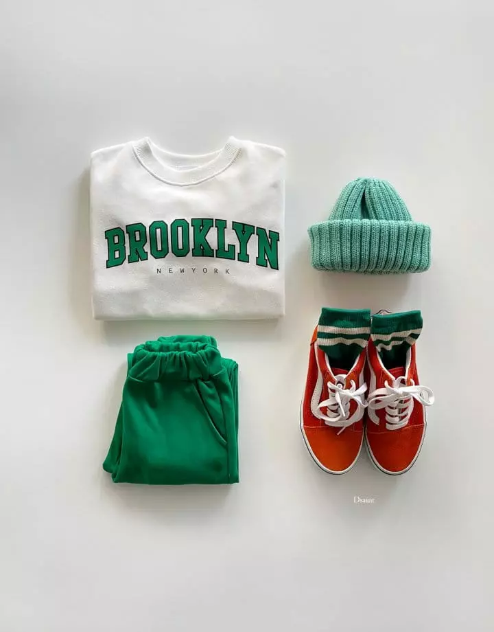 Dsaint - Korean Children Fashion - #magicofchildhood - Brooklyn Color Top Bottom Set - 4