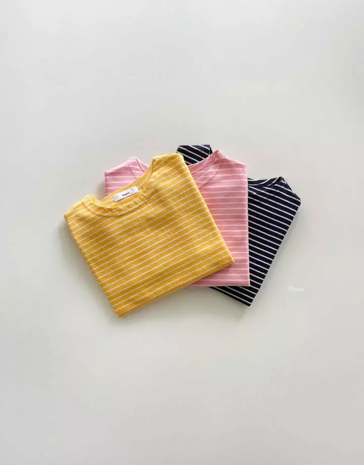 Dsaint - Korean Children Fashion - #minifashionista - Different Stripes Tee - 6