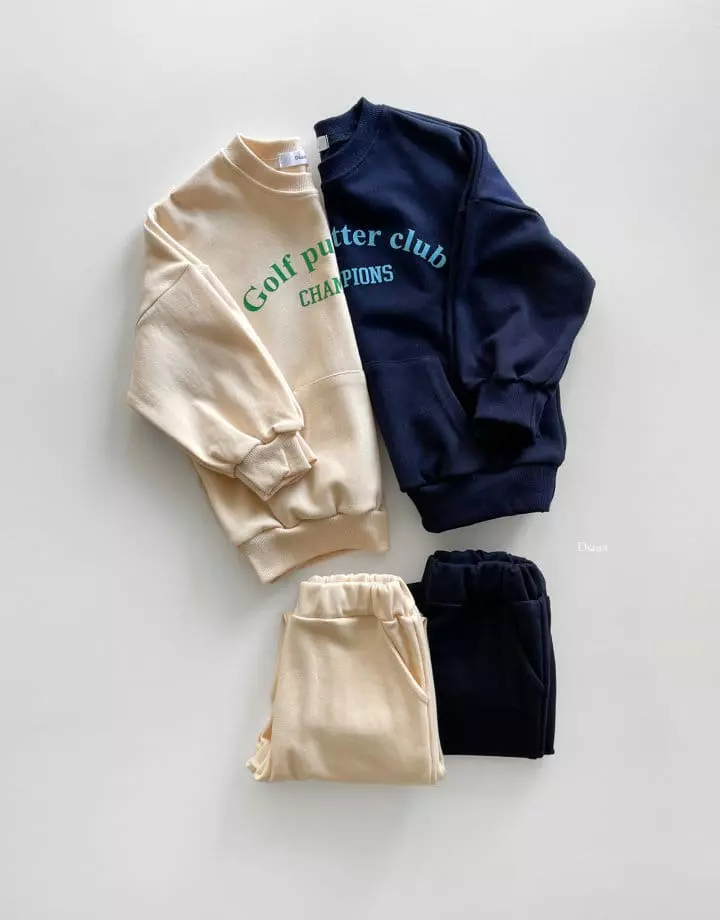 Dsaint - Korean Children Fashion - #magicofchildhood - Golf Club Top Bottom Set - 4