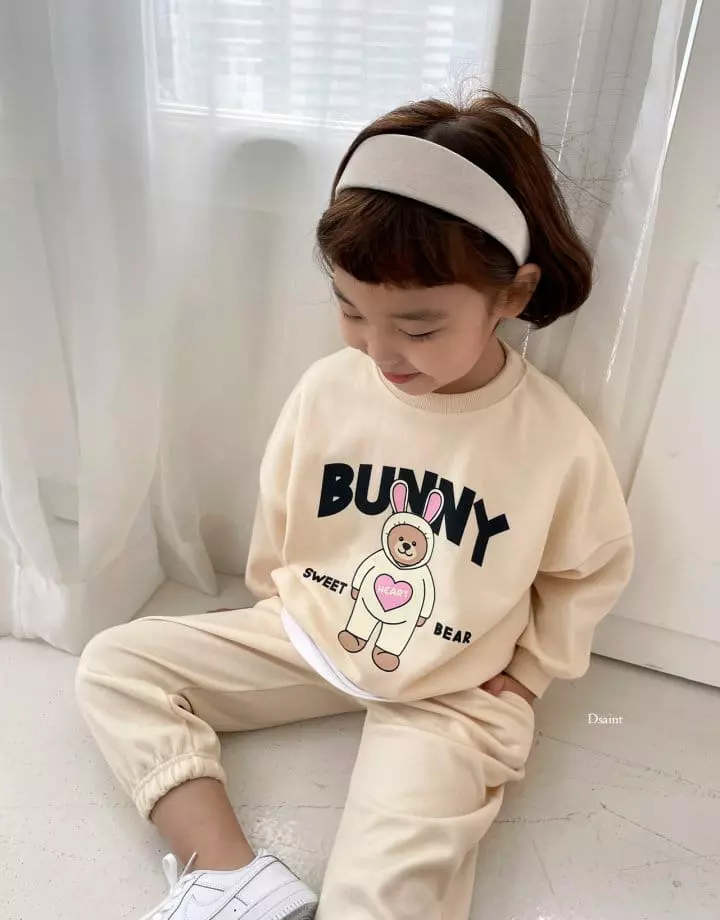 Dsaint - Korean Children Fashion - #prettylittlegirls - Rabbit Bunny Top Bottom Set - 8