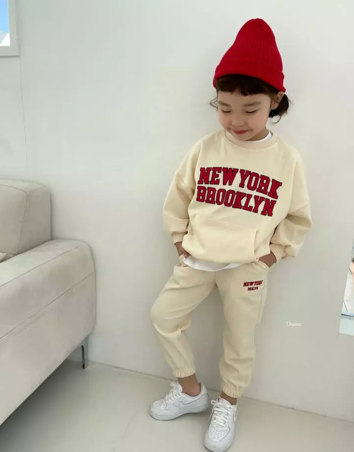 Dsaint - Korean Children Fashion - #prettylittlegirls - Kangaroo New York Top Bottom Set - 7