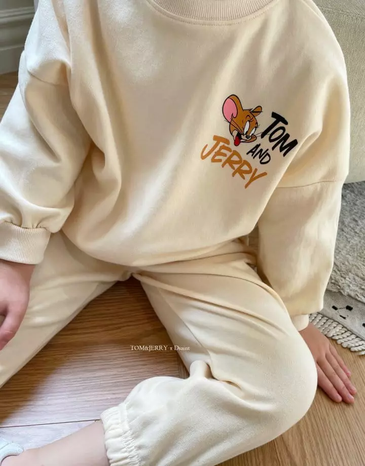 Dsaint - Korean Children Fashion - #minifashionista - Tom Jerry Top Bottom Set - 4