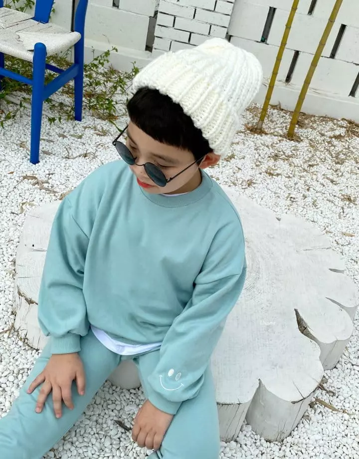 Dsaint - Korean Children Fashion - #stylishchildhood - Smile Layered Top Bottom Set - 11
