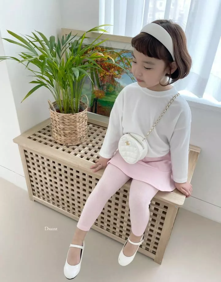 Dsaint - Korean Children Fashion - #toddlerclothing - Salrang Skirt Leggings - 8