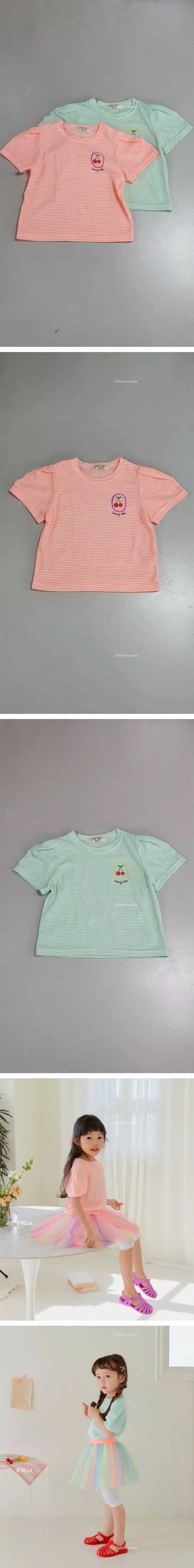 E.ru - Korean Children Fashion - #toddlerclothing - Cherry Tee