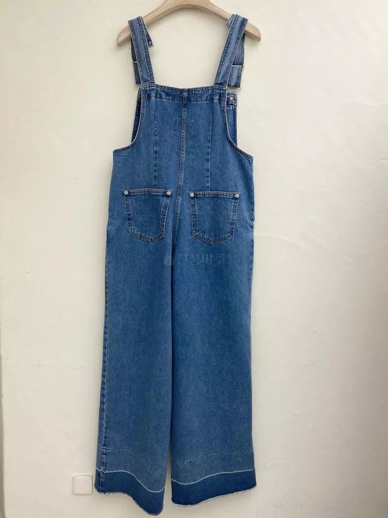 Eight Season - Korean Women Fashion - #momslook - Dungarees Jeans - 3