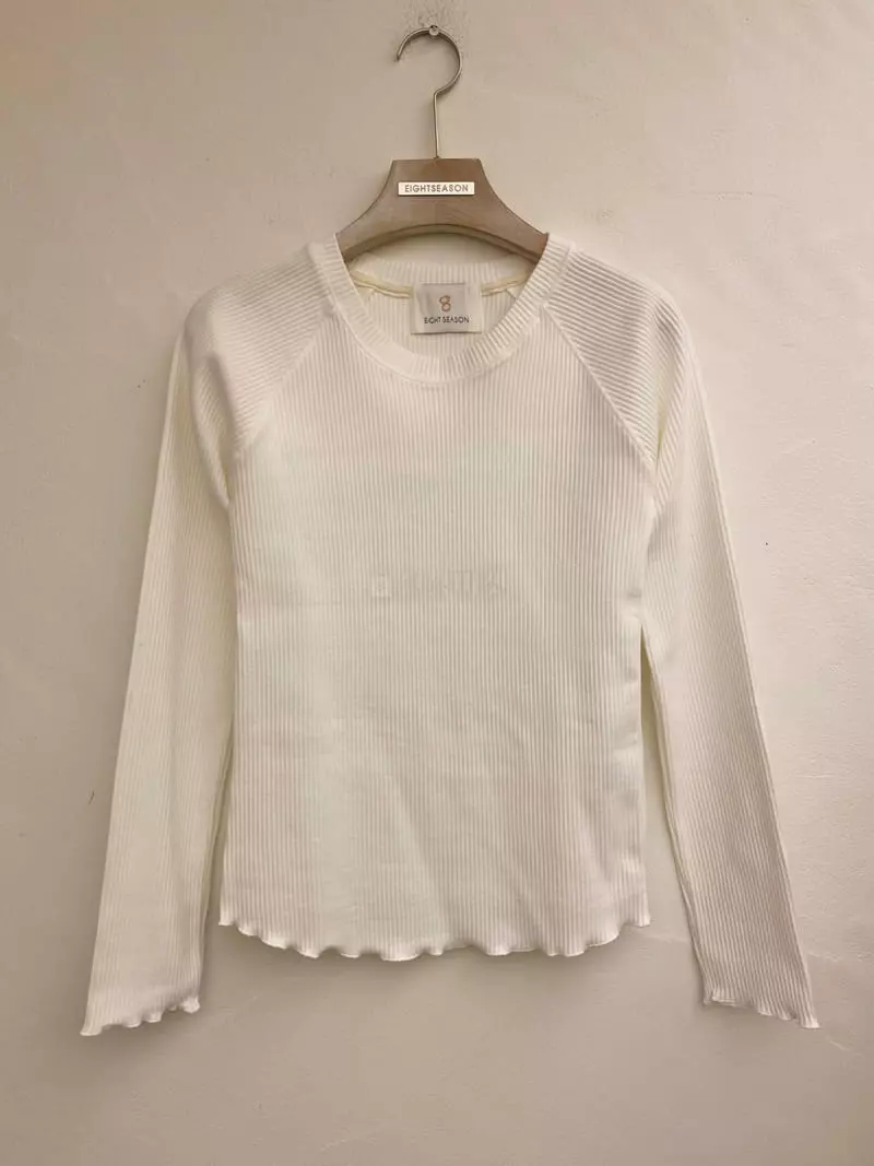 Eight Season - Korean Women Fashion - #womensfashion - Rib Tee - 3