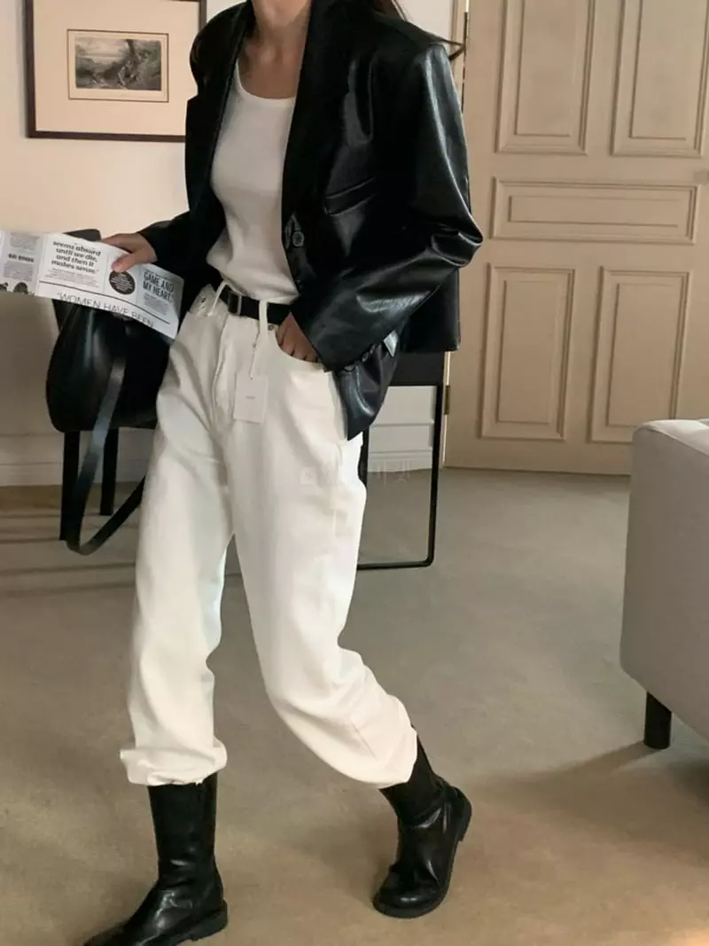 Flutter - Korean Women Fashion - #momslook - White Jeans - 3
