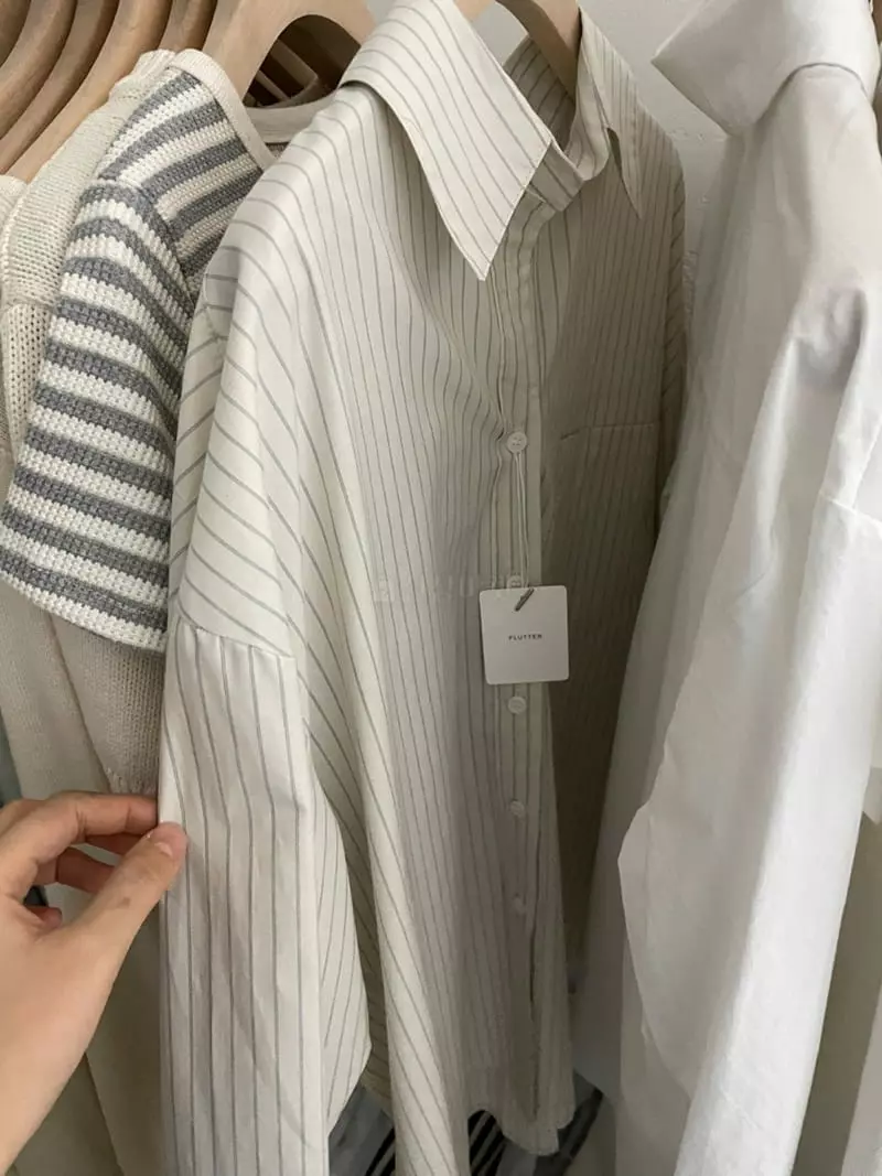 Flutter - Korean Women Fashion - #momslook - Petter Shirt Check - 7