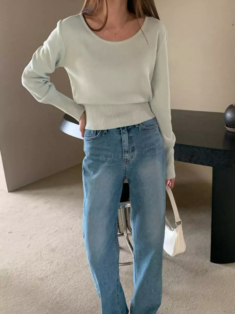 Flutter - Korean Women Fashion - #vintageinspired - Bucket Jeans