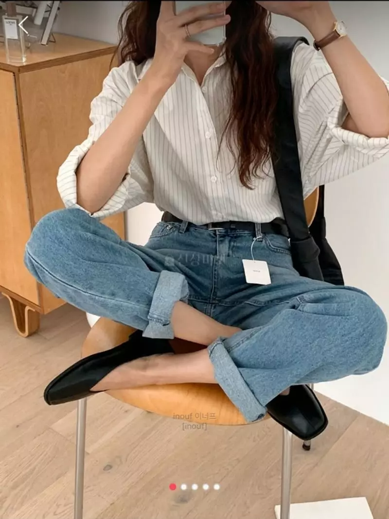 Flutter - Korean Women Fashion - #momslook - Petter Shirt Check - 4