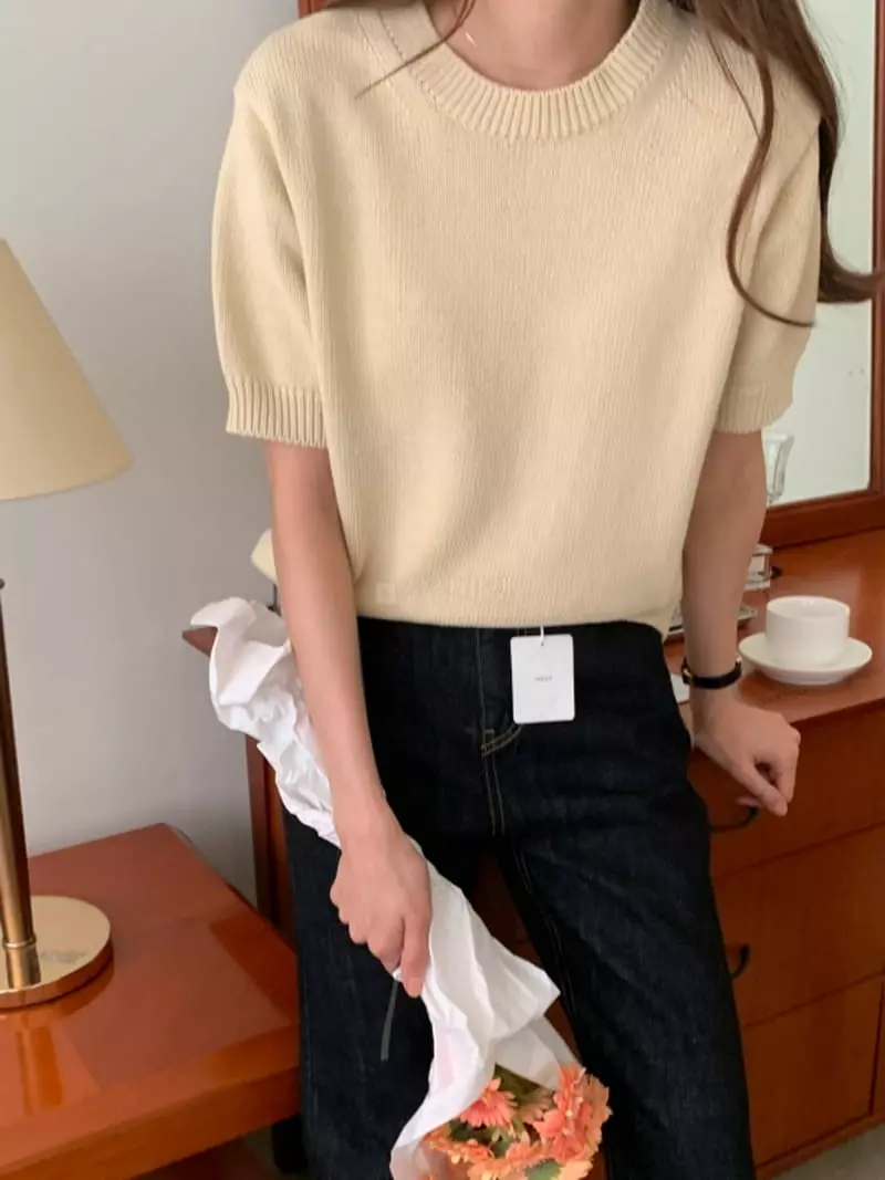 Flutter - Korean Women Fashion - #womensfashion - Tube Round Knit - 3