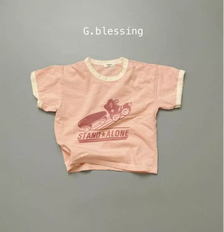 G Blessing - Korean Children Fashion - #discoveringself - Roller Stripes Tee
