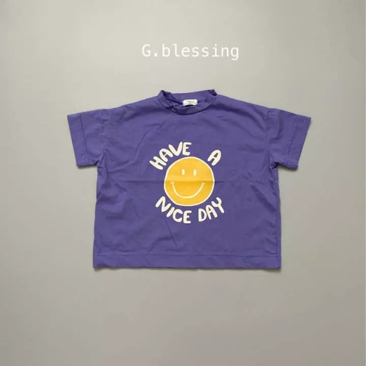 G Blessing - Korean Children Fashion - #fashionkids - Smile Loose Tee - 3