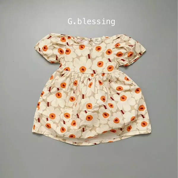 G Blessing - Korean Children Fashion - #fashionkids - Flower One-piece - 3