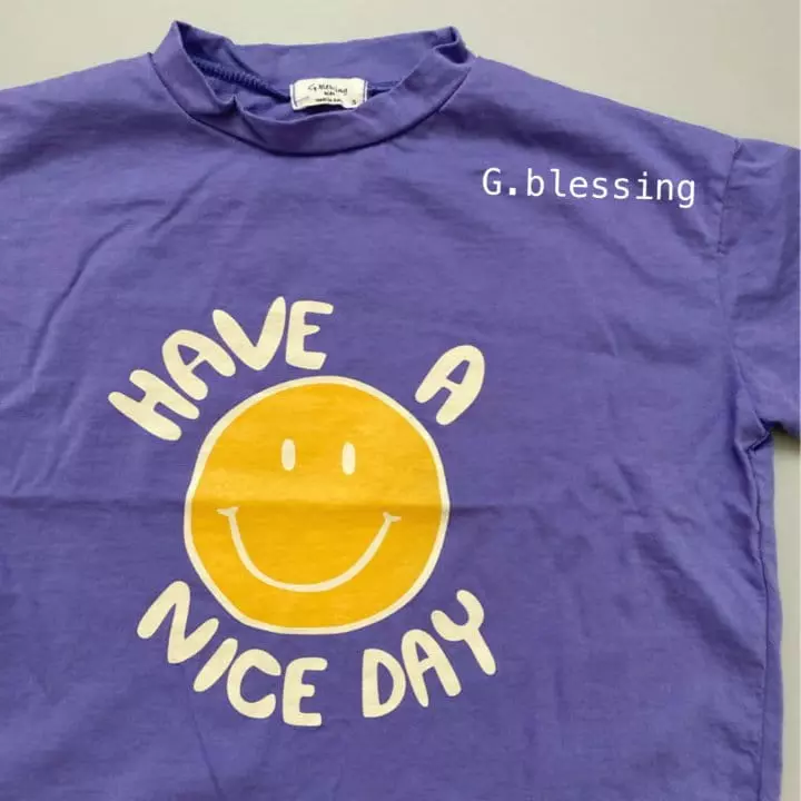 G Blessing - Korean Children Fashion - #fashionkids - Smile Loose Tee - 4