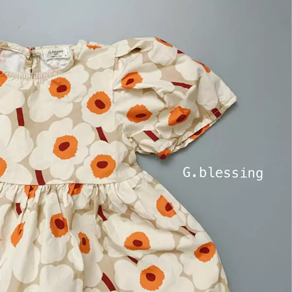 G Blessing - Korean Children Fashion - #fashionkids - Flower One-piece - 4