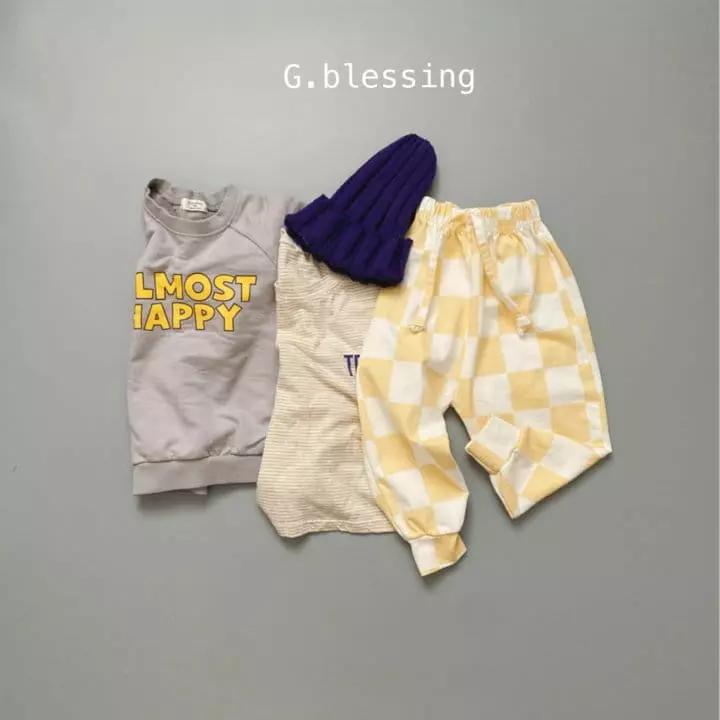 G Blessing - Korean Children Fashion - #kidsstore - Check Jogger Pants - 6