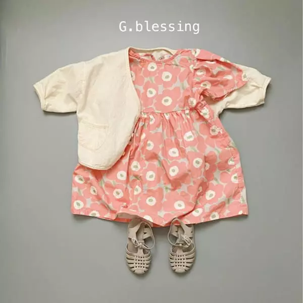 G Blessing - Korean Children Fashion - #kidsstore - Flower One-piece - 5