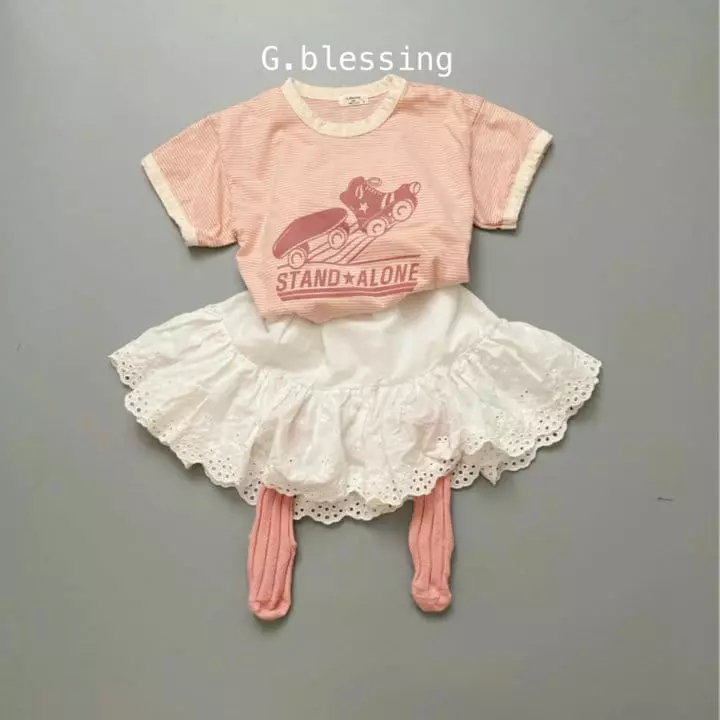 G Blessing - Korean Children Fashion - #kidzfashiontrend - Roller Stripes Tee - 5