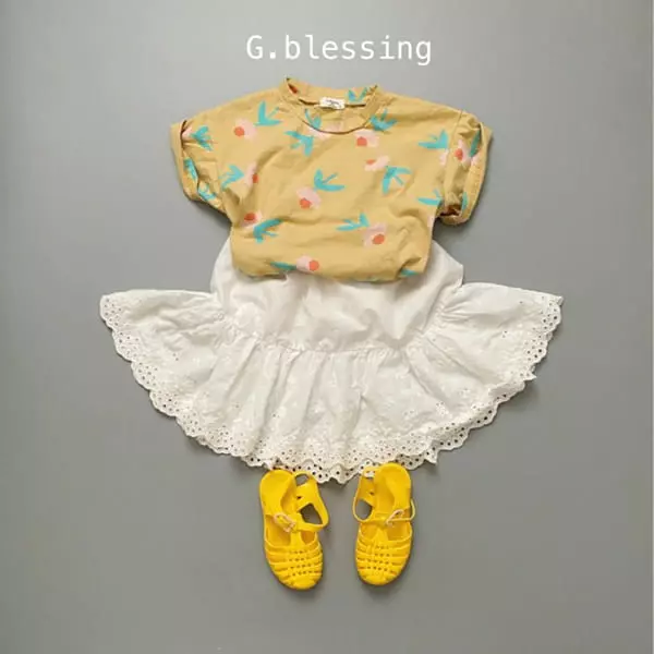 G Blessing - Korean Children Fashion - #kidzfashiontrend - Lua Flower Tee - 8