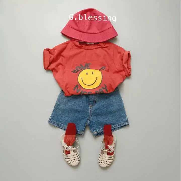 G Blessing - Korean Children Fashion - #littlefashionista - Smile Loose Tee - 8