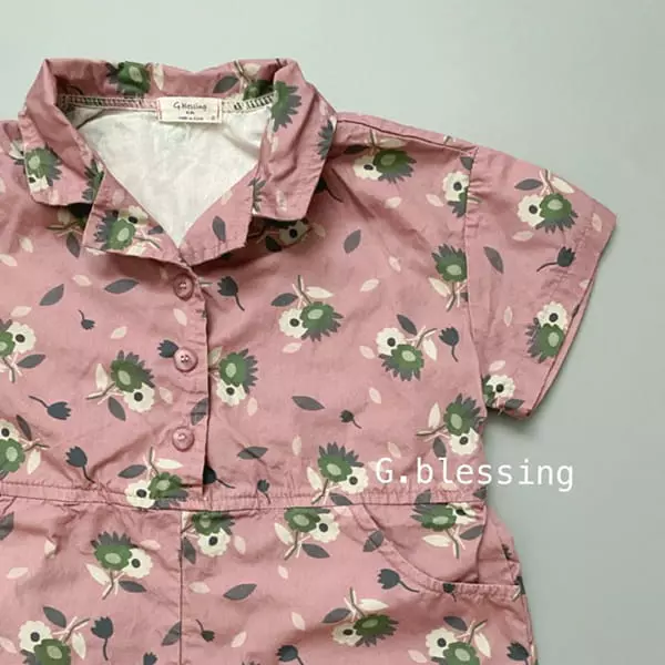 G Blessing - Korean Children Fashion - #littlefashionista - Flower Jumpsuit - 5