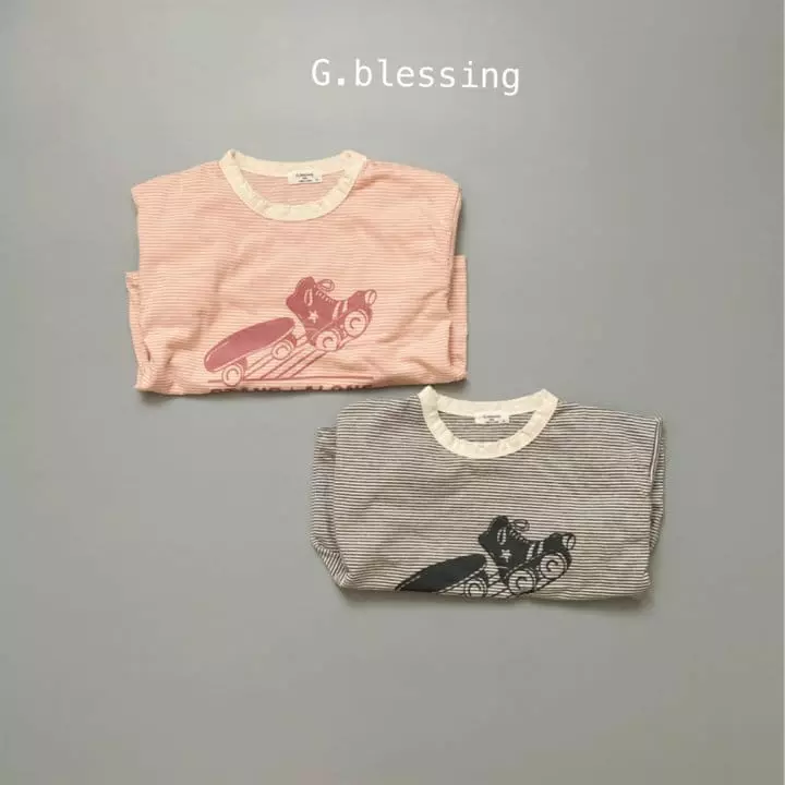 G Blessing - Korean Children Fashion - #magicofchildhood - Roller Stripes Tee - 8
