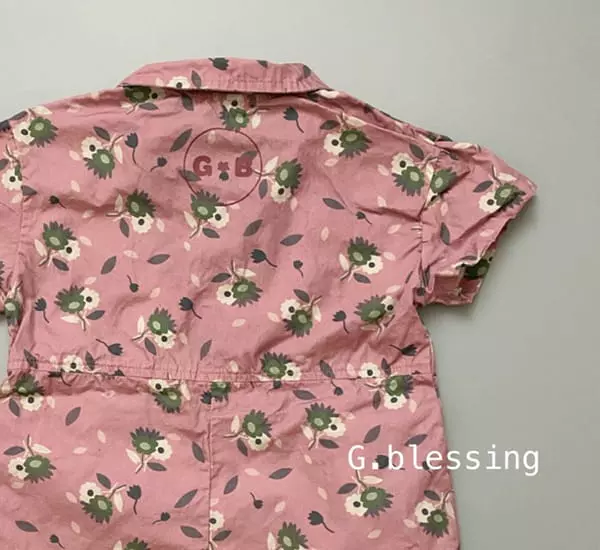 G Blessing - Korean Children Fashion - #magicofchildhood - Flower Jumpsuit - 6