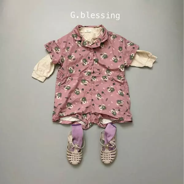 G Blessing - Korean Children Fashion - #minifashionista - Flower Jumpsuit - 7
